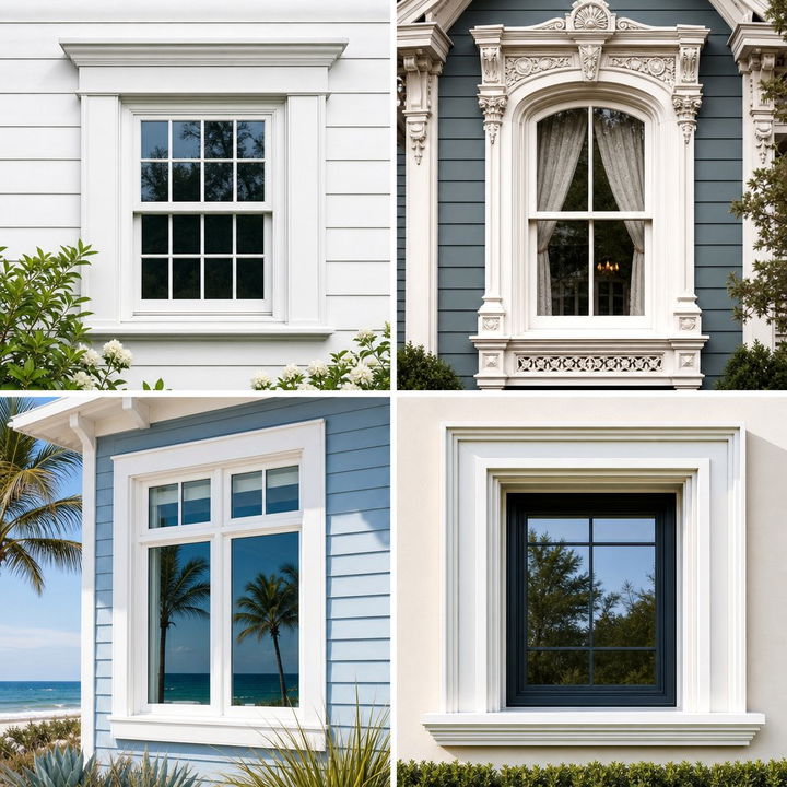 22 Exterior Window Trim Ideas for Enhanced Curb Appeal