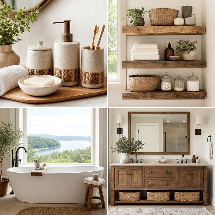 22 Rustic Country Bathroom Ideas with Vintage Farmhouse Flair
