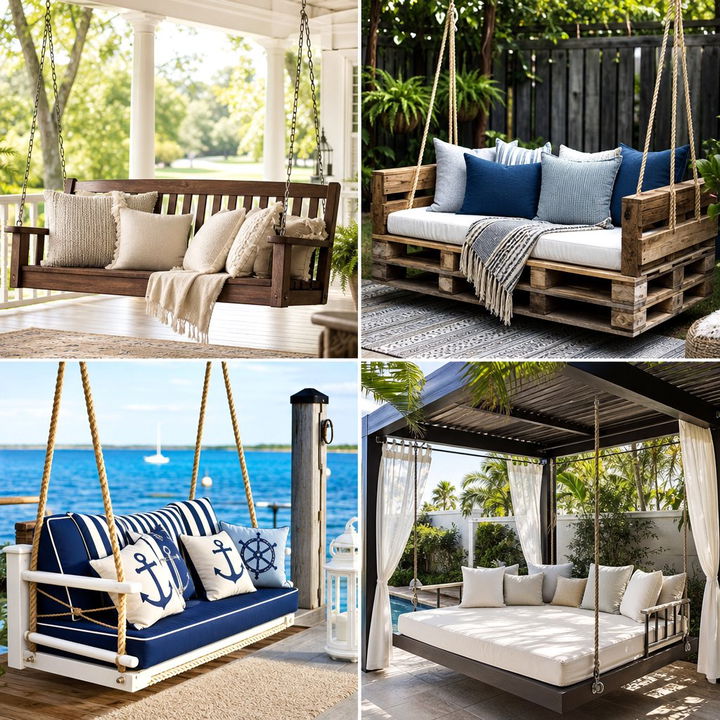 22 Charming Front Porch Swing Ideas for Relaxing Outdoor Moments