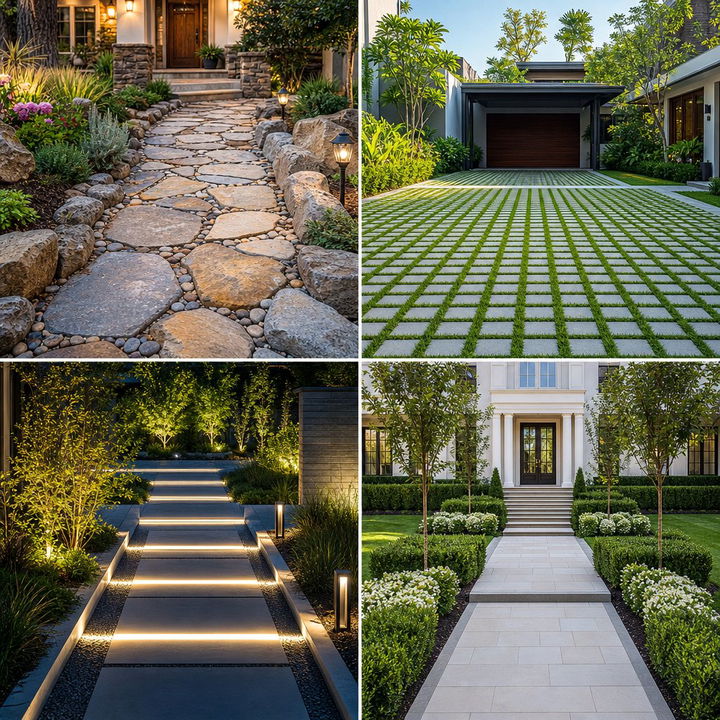 22 Driveway Landscape Ideas to Enhance Curb Appeal and Functionality