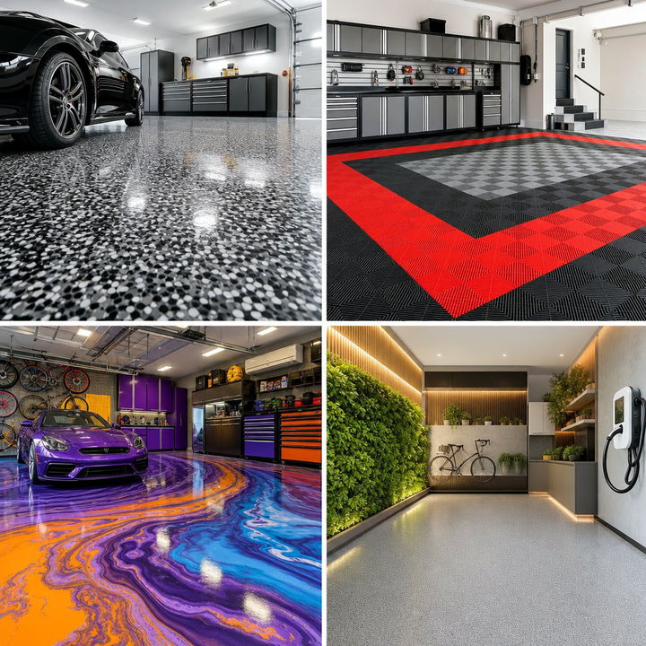 22 Durable Garage Flooring Options and Design Ideas