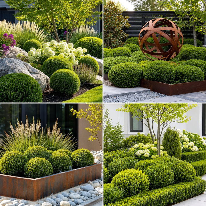 22 Elegant Front Yard Boxwood Designs for Timeless Curb Appeal