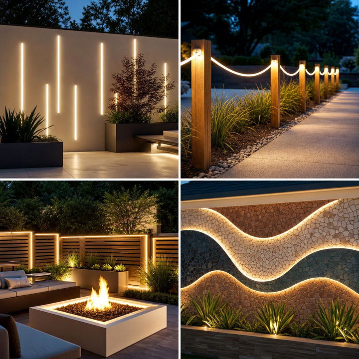 22 Fence Lighting Ideas to Illuminate Your Yard Stylishly