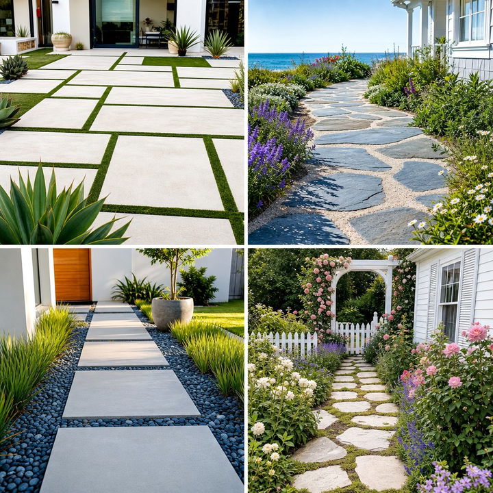 22 Flagstone Walkway Ideas for Charming Garden Pathways