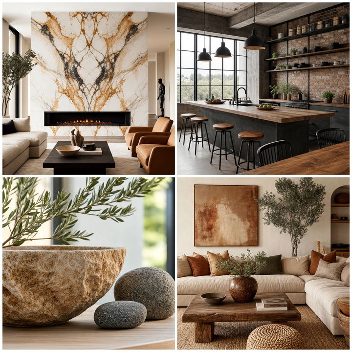 22 Floor-to-Ceiling Stone Fireplace Design Ideas
