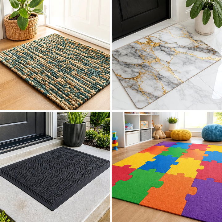 22 Front Door Mat Ideas for Year-Round Welcome
