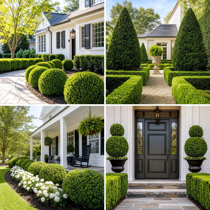 22 Versatile Front Yard Boxwood Shrubs for Structured Greenery