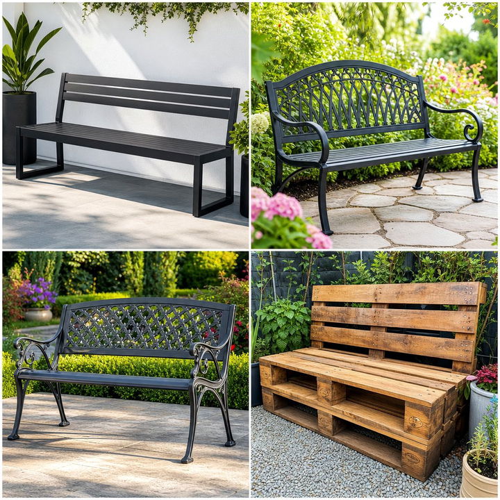 22 Beautiful Garden Bench Ideas for Outdoor Seating