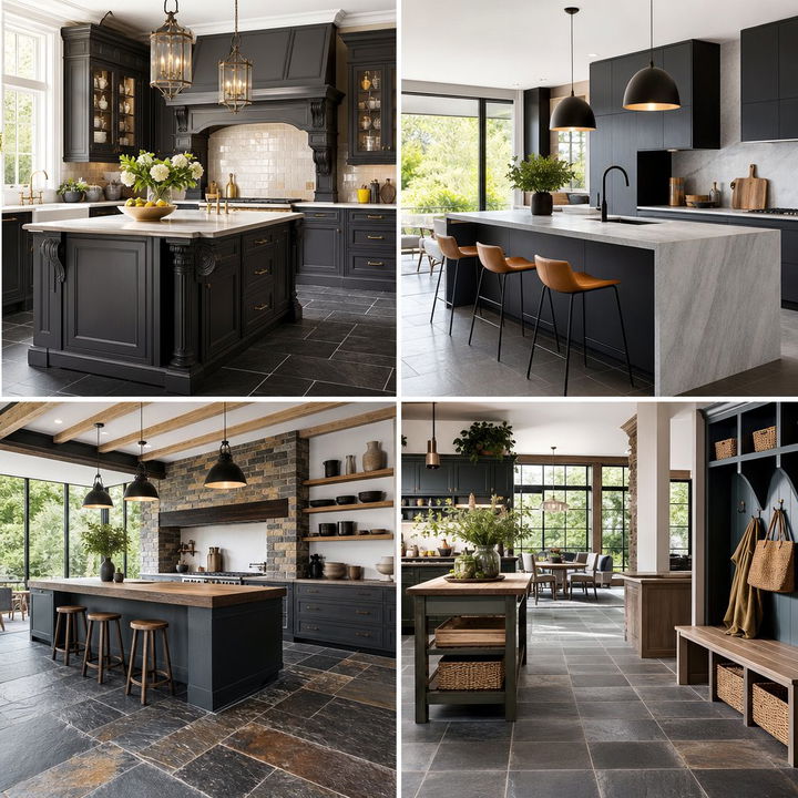 22 Elegant Kitchens With Slate Floors: Durable Style Ideas