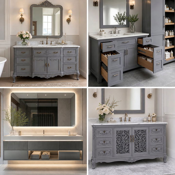 22 Grey Bathroom Vanity Design Ideas for Stylish Spaces