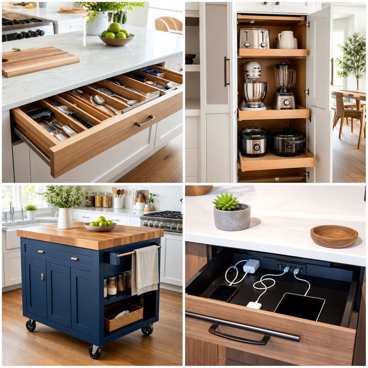 22 Kitchen Island Storage Ideas to Boost Functionality