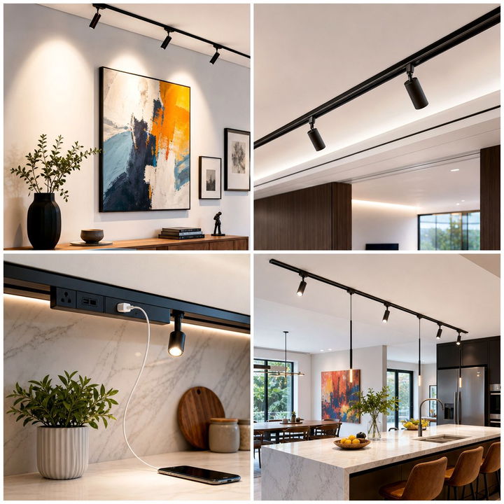 22 Kitchen Track Lighting Ideas for Adjustable Ambiance