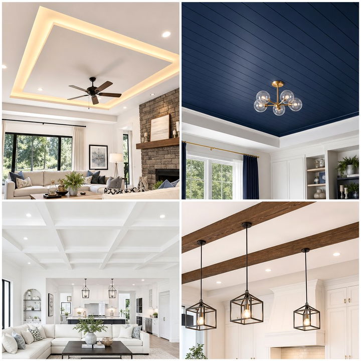 22 Unique Kitchen Ceiling Ideas to Add Architectural Interest
