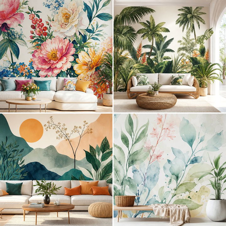 22 Vibrant Garden Mural Ideas to Brighten Outdoor Walls