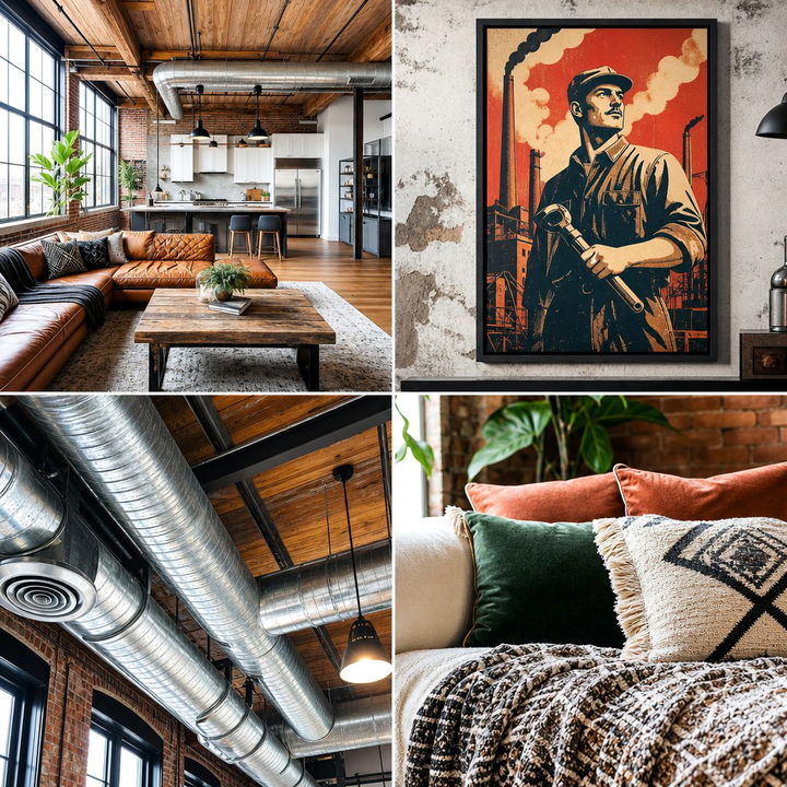 Industrial Bedroom Concepts: Urban Edge Meets Cozy Comfort