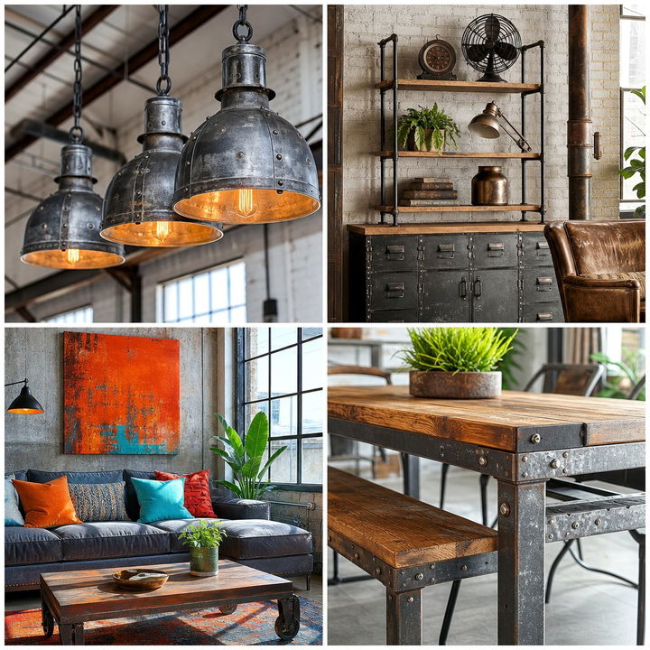 Industrial Dining Room Ideas with Bold Architectural Elements