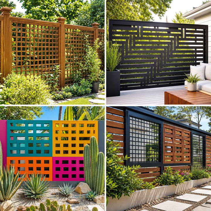 22 Charming Lattice Fence Designs for Privacy and Style