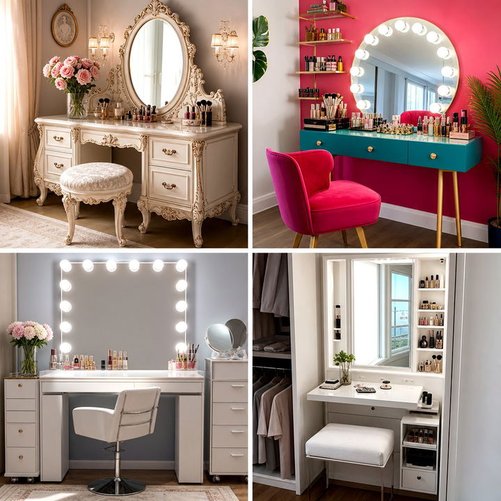 22 Glamorous Makeup Vanity Ideas for Organized Beauty Routines