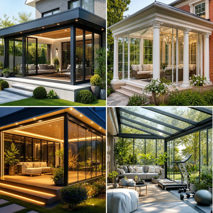 22 Glass Porch Design Ideas Bright and Modern Outdoor Spaces