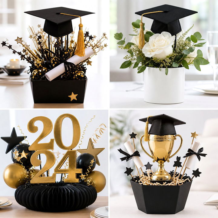 22 Graduation Centerpiece Ideas for Celebratory Tables
