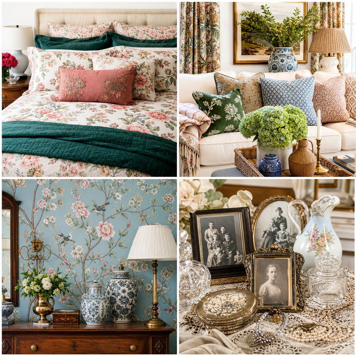 22 Grandmillennial Style Bedroom Ideas Blending Old & New