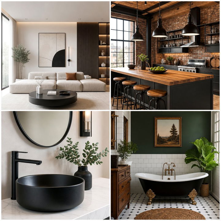 22 Gray and Black Kitchen Design Ideas for Modern Homes