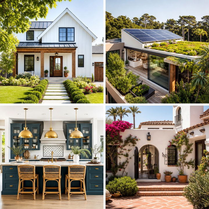 22 Green House Exterior Ideas with Black Trim Contrast