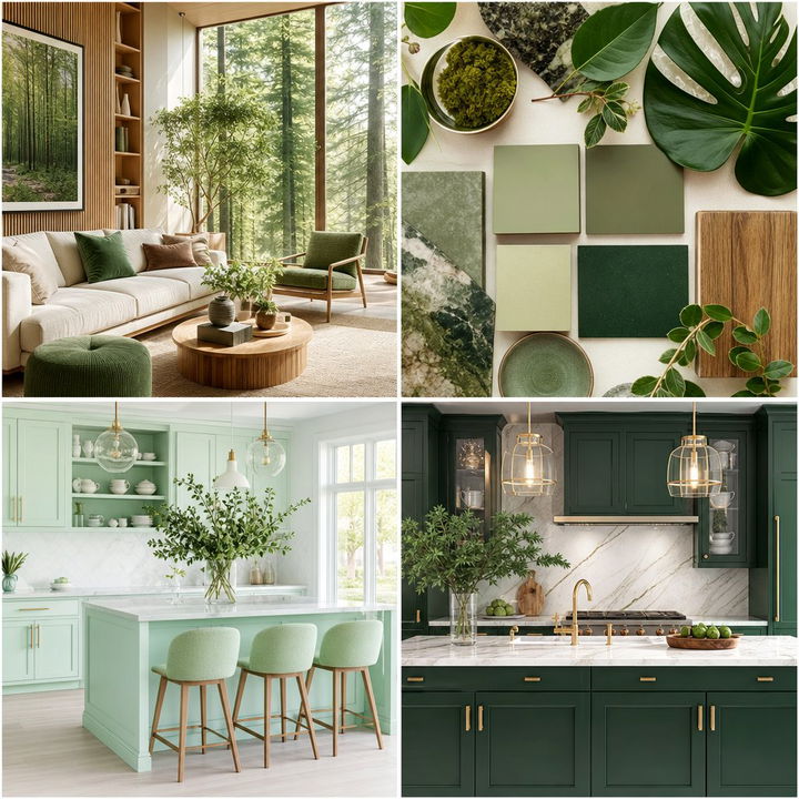 22 Green Kitchen Cabinet Ideas for Bold & Fresh Designs