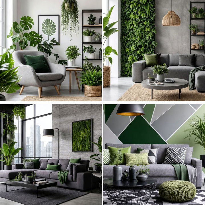 22 Green & Grey Living Room Ideas for Sophisticated Harmony