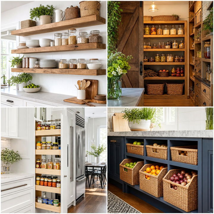 22 Innovative Larder Cupboard and Pantry Ideas for Kitchen Storage