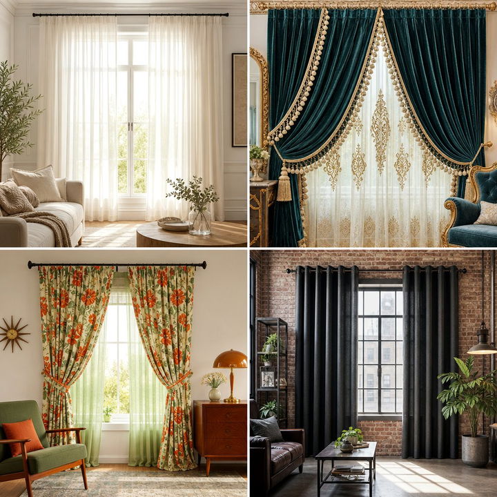22 Living Room Curtain Ideas for Light Control and Style