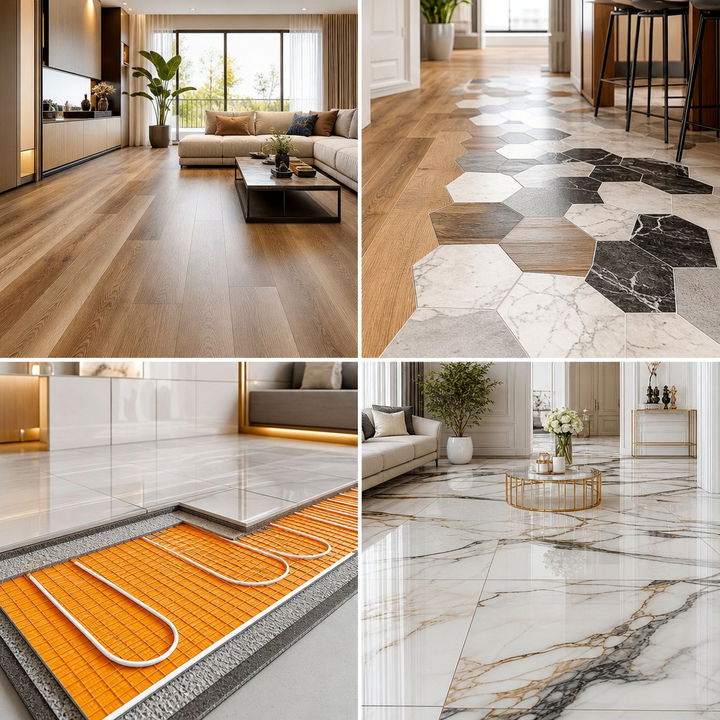 22 Living Room Flooring Ideas for Stylish & Durable Designs