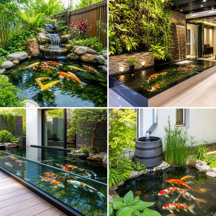 22 Tranquil Koi Pond Designs for Garden Serenity