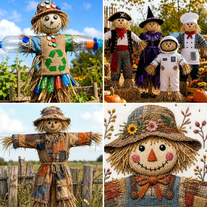 22 Whimsical Garden Scarecrow Ideas for Crop Protection