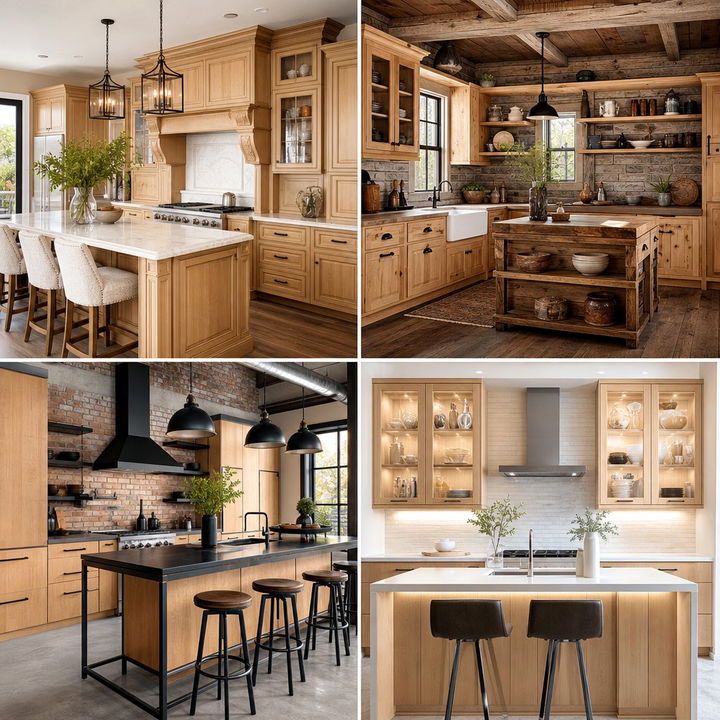 22 Maple Kitchen Cabinet Ideas: Warm & Natural Tones