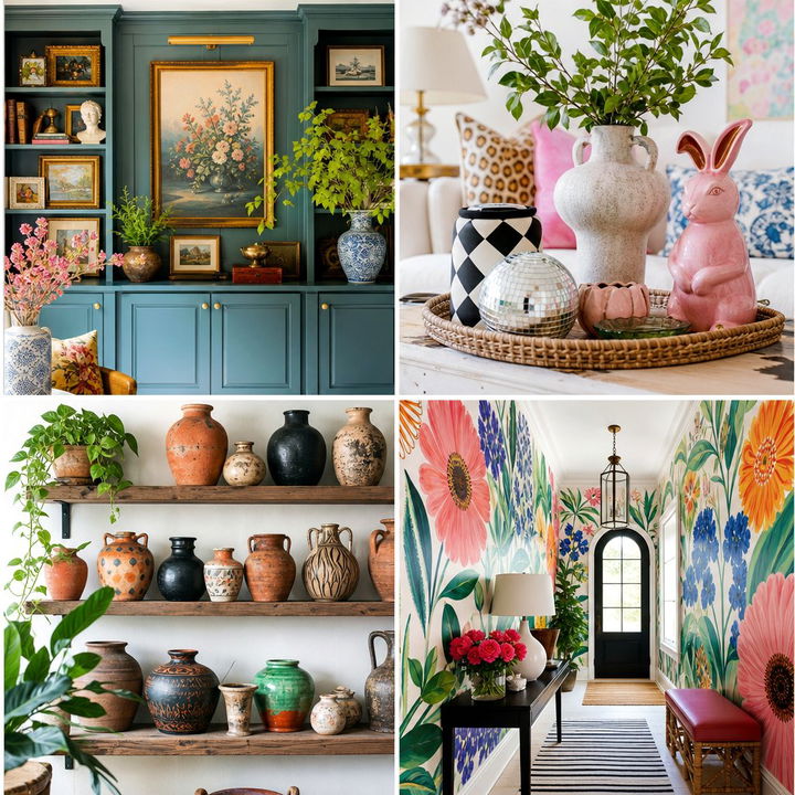 22 Maximalist Kitchen Decor Ideas Colorful Clutter-Chic Style