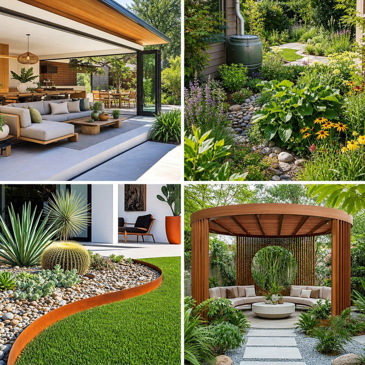 22 Mid-century Modern Landscaping Ideas for Geometric Gardens