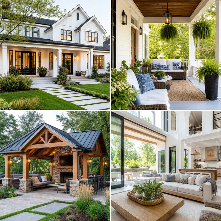 22 Modern Farmhouse Exterior Ideas for Curb Appeal