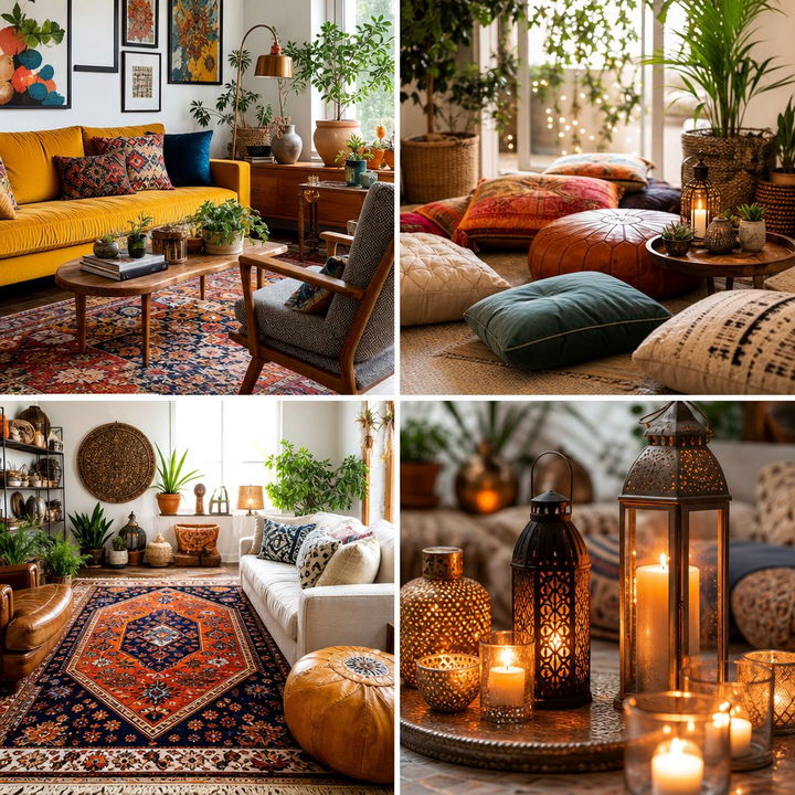 22 Moody Boho Living Room Designs with Eclectic Charm