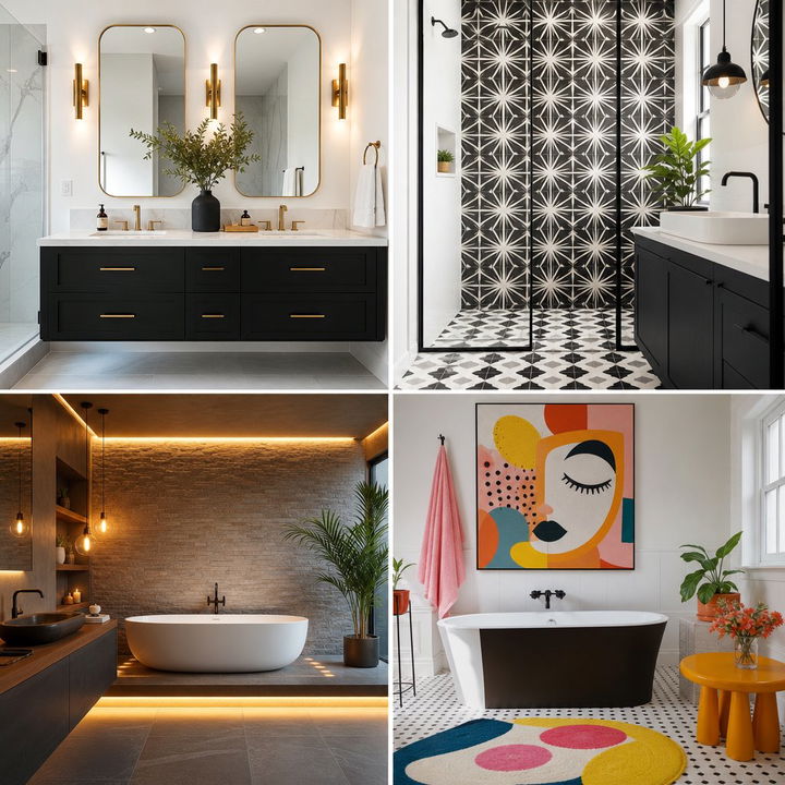 22 Pink and Black Bathroom Ideas: Dramatic Contrast & Glamour