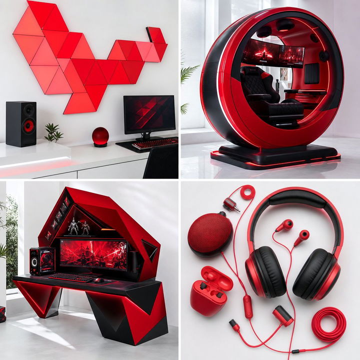 22 Red & Black Gaming Setup Ideas for Bold Gamers