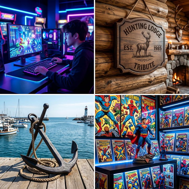 22 Unique Man Cave Sign Ideas for a Bold Statement