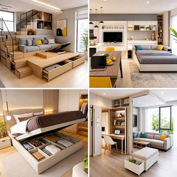 22 Cozy One-Room Cabin Interior Design Concepts