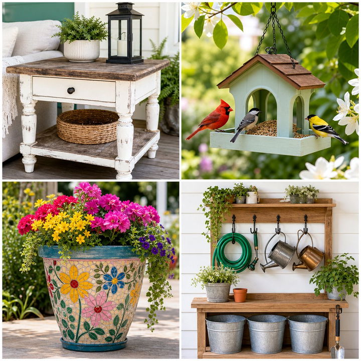 22 Creative Old Wheelbarrow Repurposing Garden Ideas