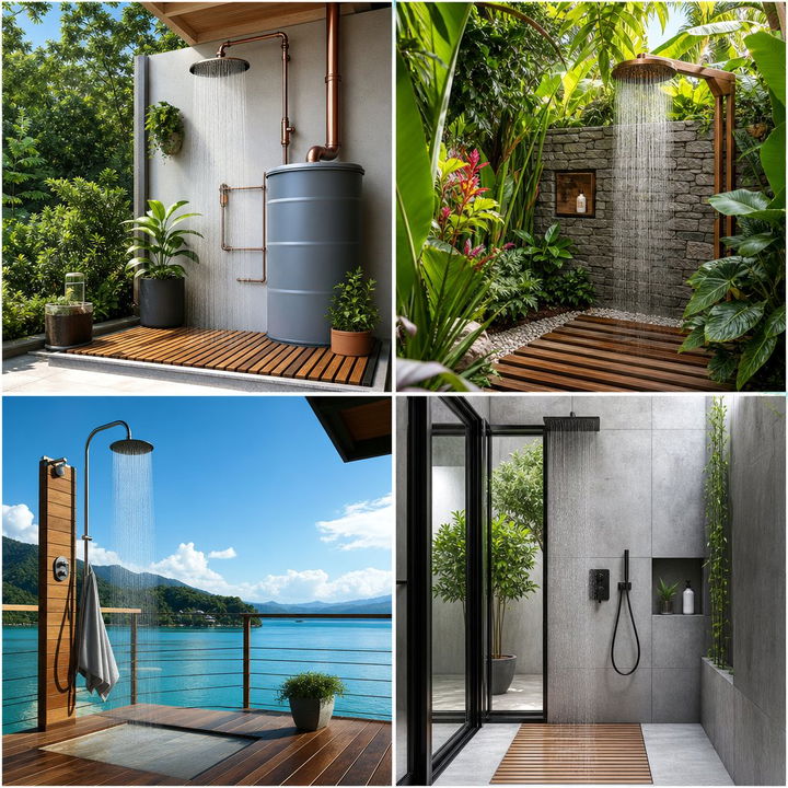 22 Inviting Outdoor Shower Ideas for Your Backyard Oasis