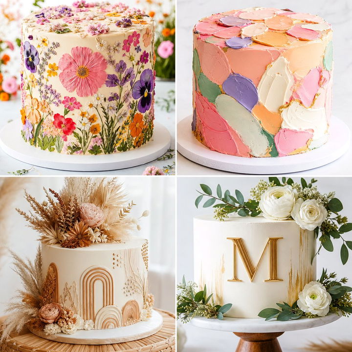 22 Naked & Semi-Naked Wedding Cake Design Inspirations
