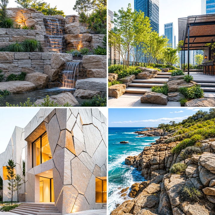 22 Natural Rock Retaining Wall Designs for Landscapes