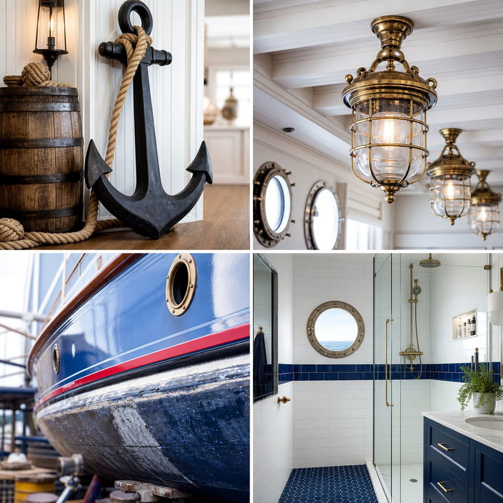 22 Nautical Bathroom Ideas to Create a Fresh Coastal Vibe