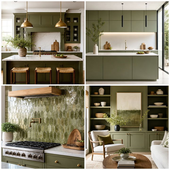 22 Olive Green Kitchen Ideas for Timeless Elegance