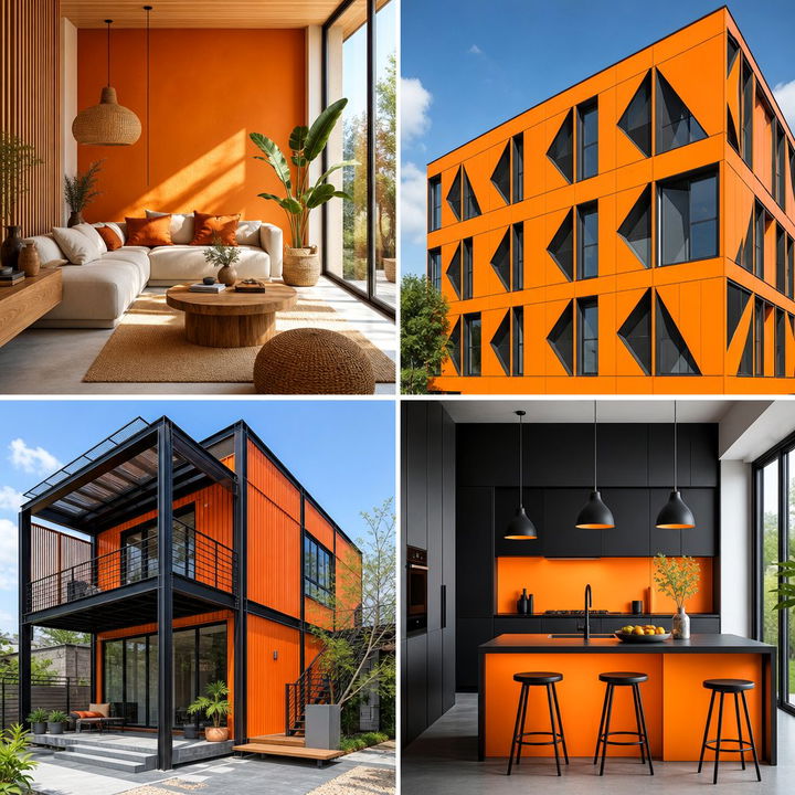 22 Orange House Exterior Ideas for Bold Curb Appeal